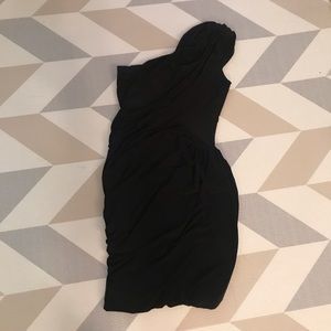 Soprano One shoulder mini black dress!